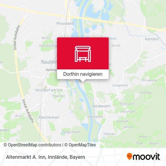 Altenmarkt A. Inn, Innlände Karte