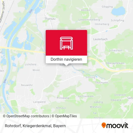 Rohrdorf, Kriegerdenkmal Karte