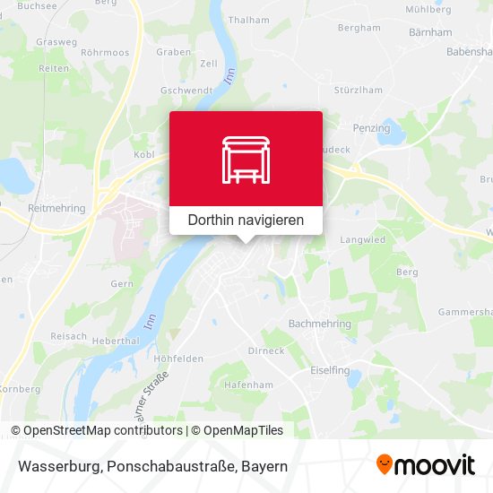 Wasserburg, Ponschabaustraße Karte