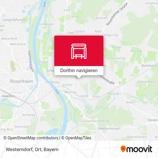 Westerndorf, Ort Karte