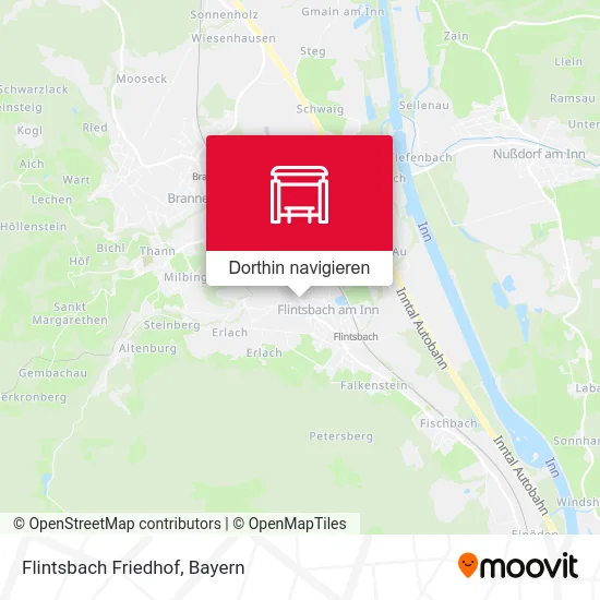 Flintsbach Friedhof Karte