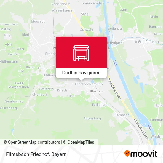 Flintsbach Friedhof Karte