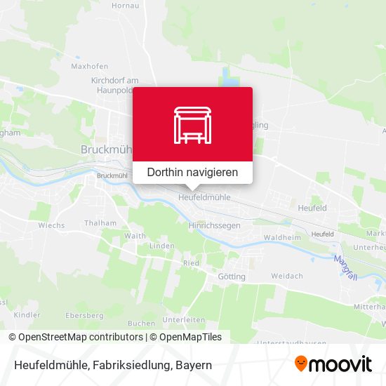 Heufeldmühle, Fabriksiedlung Karte