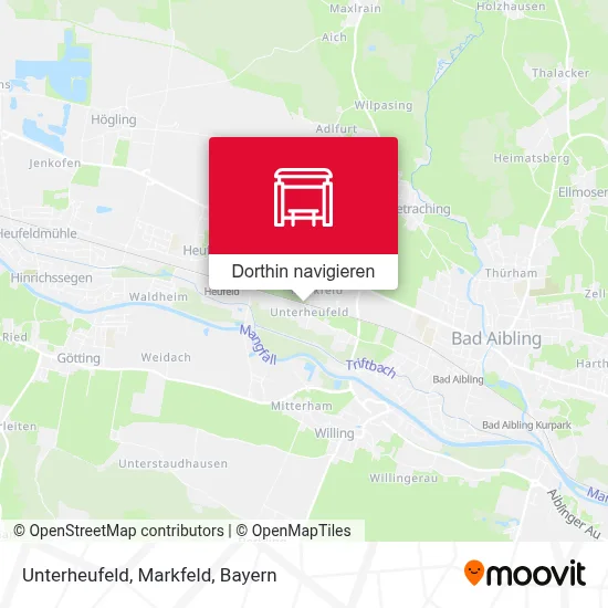 Unterheufeld, Markfeld Karte