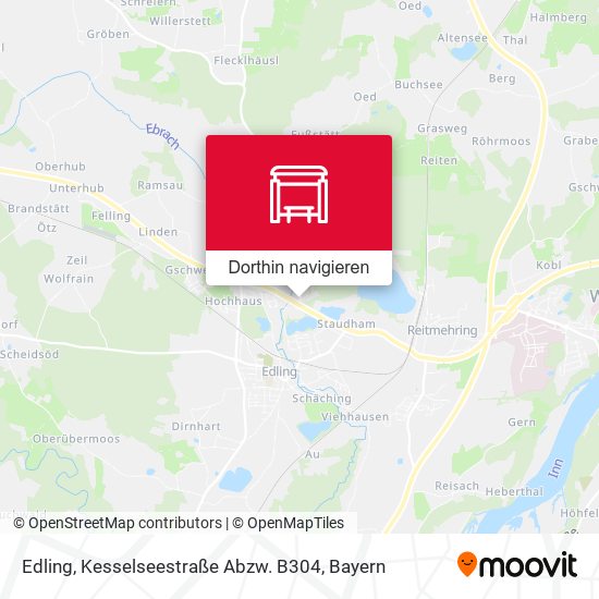 Edling, Kesselseestraße Abzw. B304 Karte