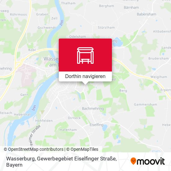 Wasserburg, Gewerbegebiet Eiselfinger Straße Karte