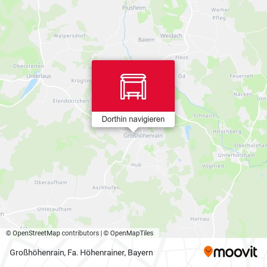 Großhöhenrain, Fa. Höhenrainer Karte