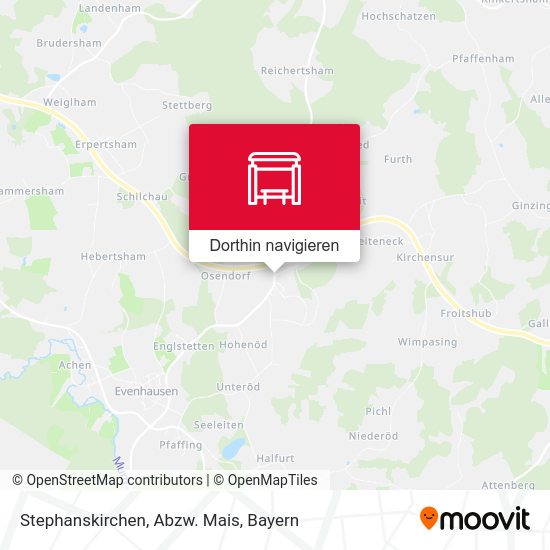 Stephanskirchen, Abzw. Mais Karte