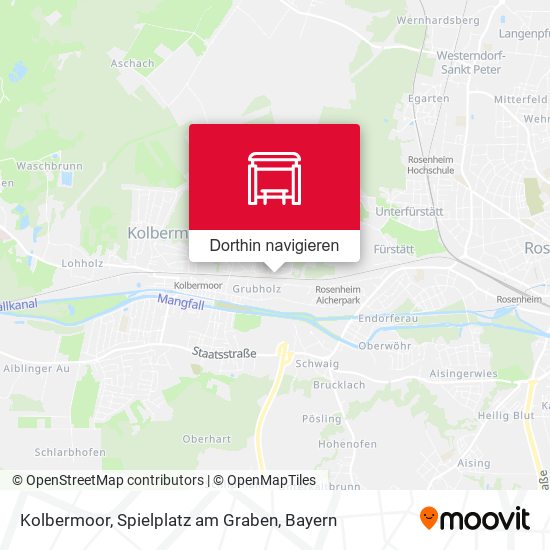 Kolbermoor, Spielplatz am Graben Karte