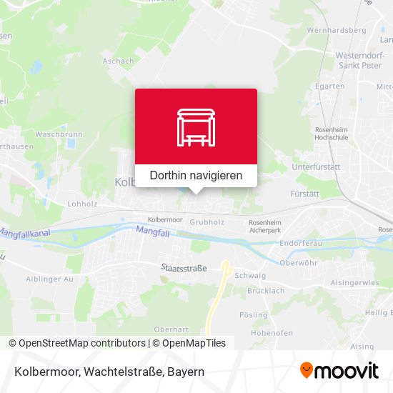 Kolbermoor, Wachtelstraße Karte