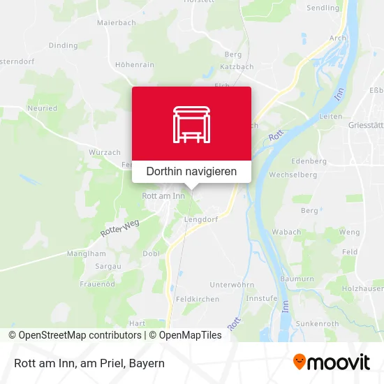 Rott am Inn, am Priel Karte