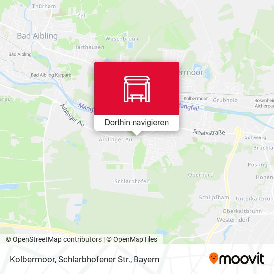 Kolbermoor, Schlarbhofener Str. Karte