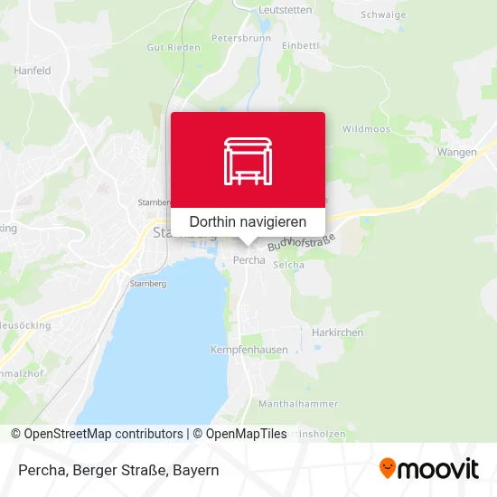 Percha, Berger Straße Karte