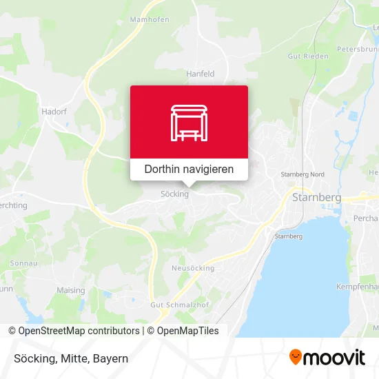 Söcking, Mitte Karte