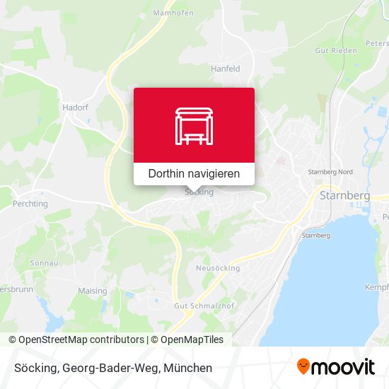 Söcking, Georg-Bader-Weg Karte