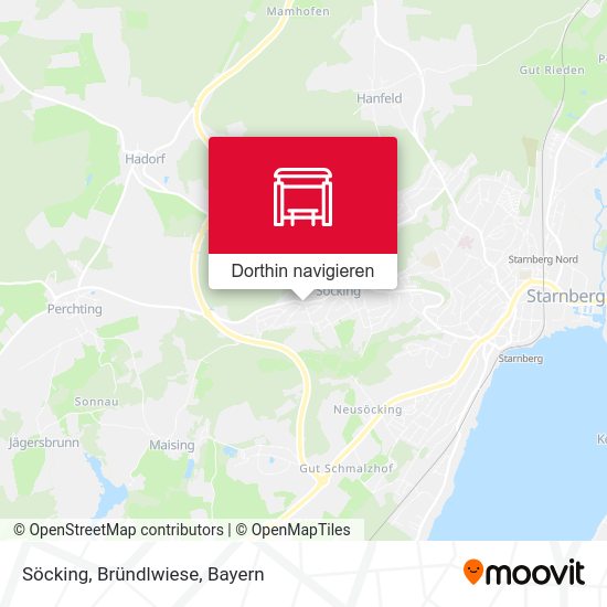 Söcking, Bründlwiese Karte