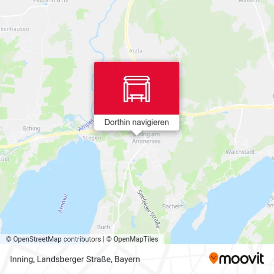 Inning, Landsberger Straße Karte