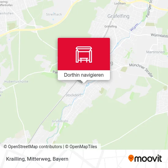 Krailling, Mitterweg Karte