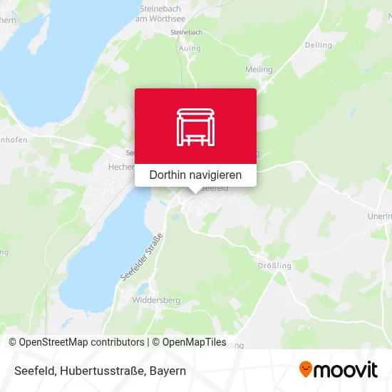 Seefeld, Hubertusstraße Karte