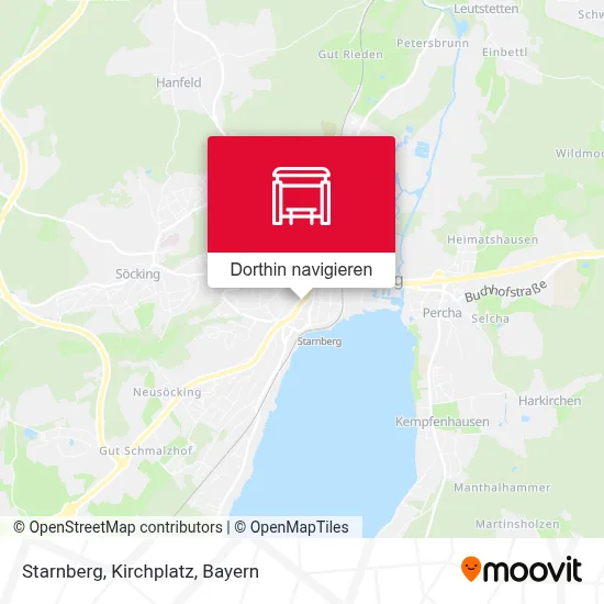 Starnberg, Kirchplatz Karte