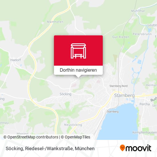 Söcking, Riedesel-/Wankstraße Karte
