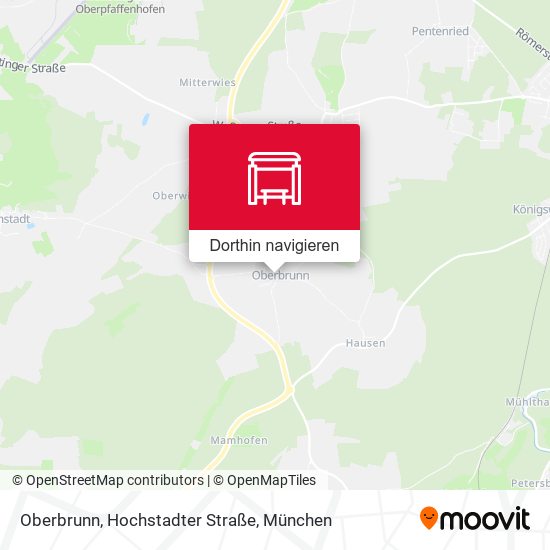 Oberbrunn, Hochstadter Straße Karte