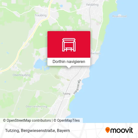 Tutzing, Bergwiesenstraße Karte