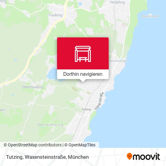Tutzing, Waxensteinstraße Karte