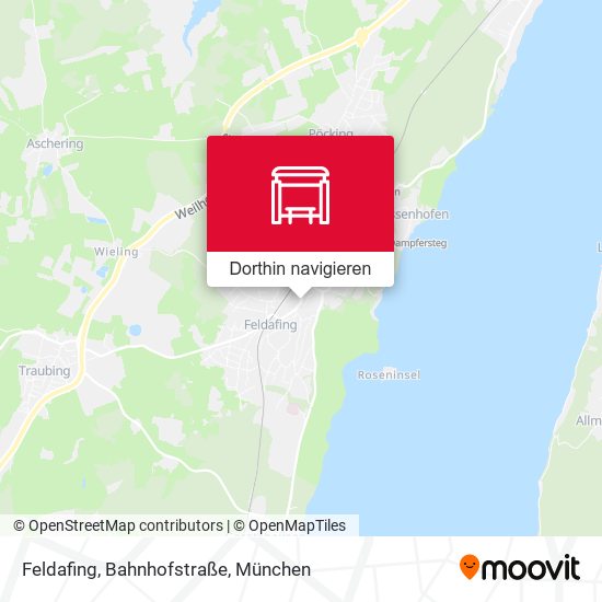 Feldafing, Bahnhofstraße Karte