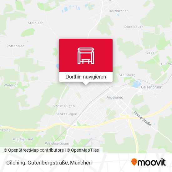 Gilching, Gutenbergstraße Karte