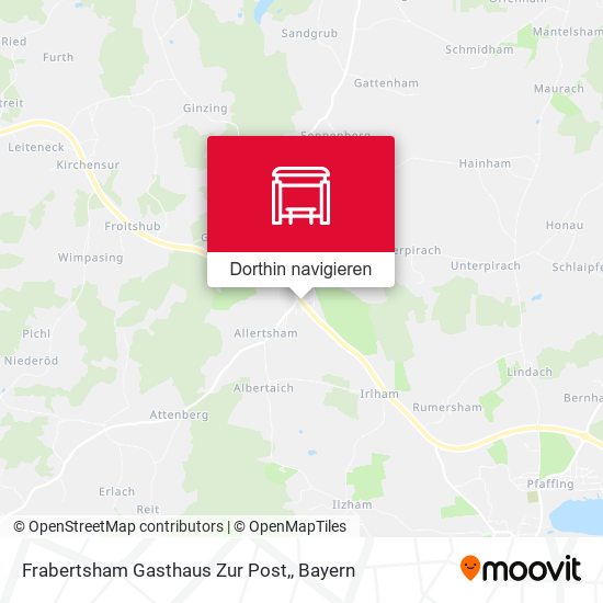 Frabertsham Gasthaus Zur Post, Karte