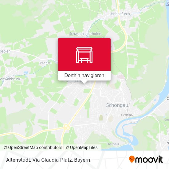 Altenstadt, Via-Claudia-Platz Karte
