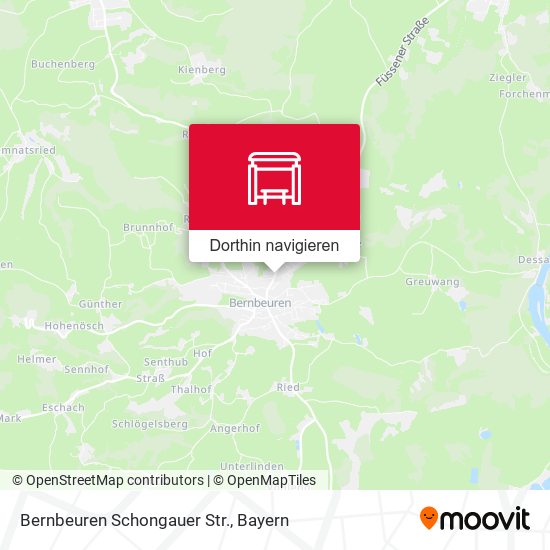 Bernbeuren Schongauer Str. Karte