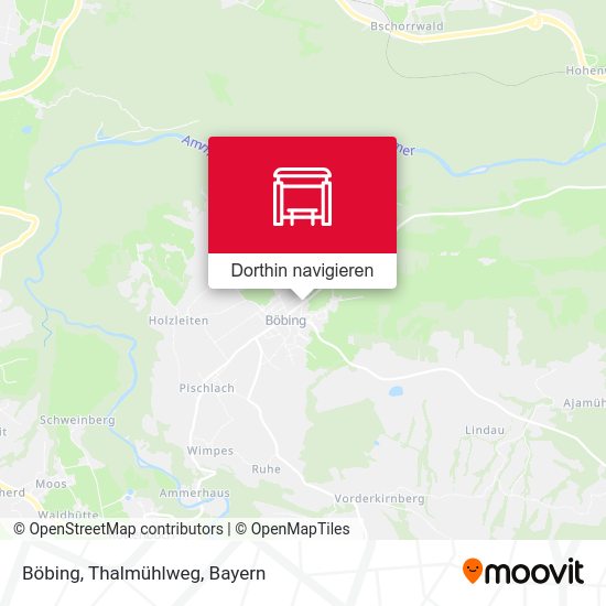Böbing, Thalmühlweg Karte