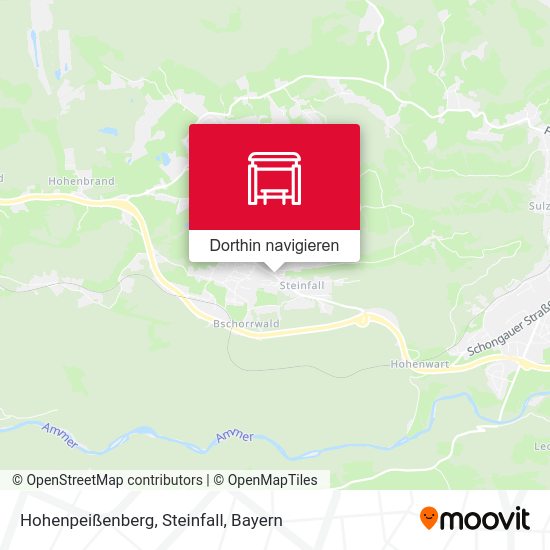 Hohenpeißenberg, Steinfall Karte