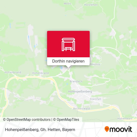Hohenpeißenberg, Gh. Hetten Karte