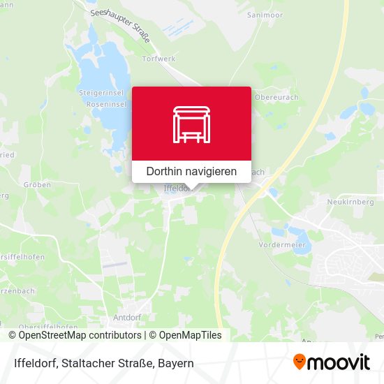 Iffeldorf, Staltacher Straße Karte