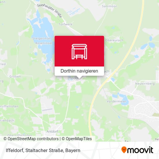 Iffeldorf, Staltacher Straße Karte