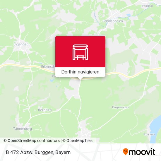 B 472 Abzw. Burggen Karte