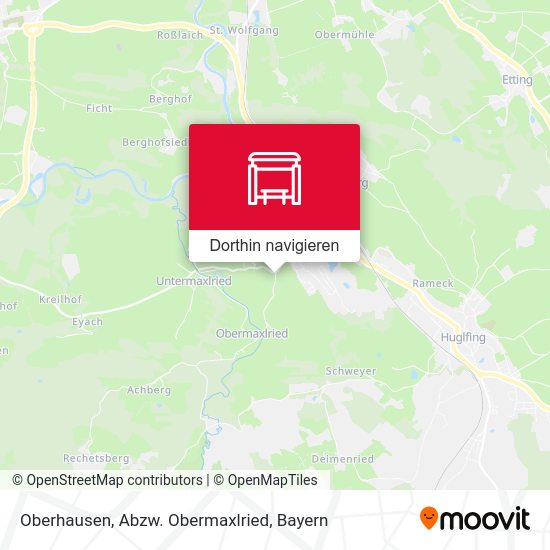 Oberhausen, Abzw. Obermaxlried Karte