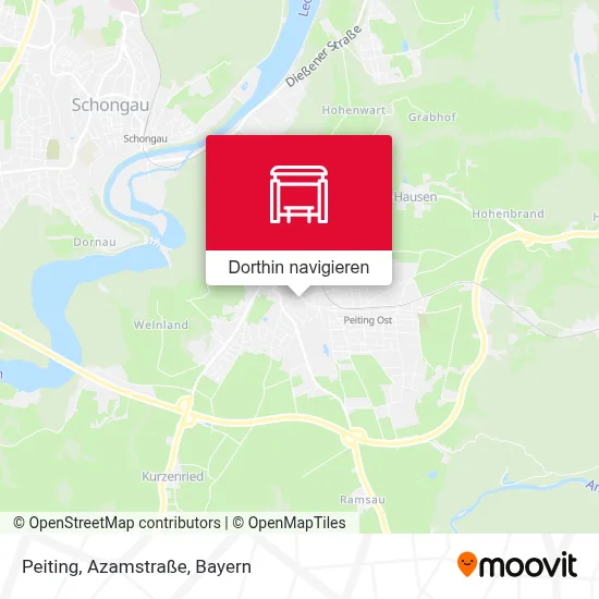 Peiting, Azamstraße Karte