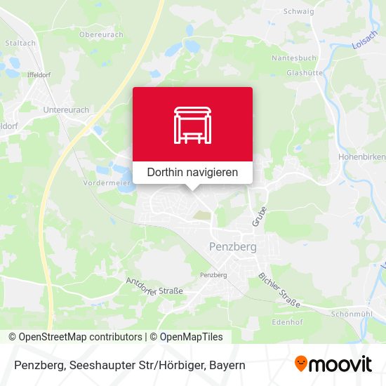 Penzberg, Seeshaupter Str / Hörbiger Karte