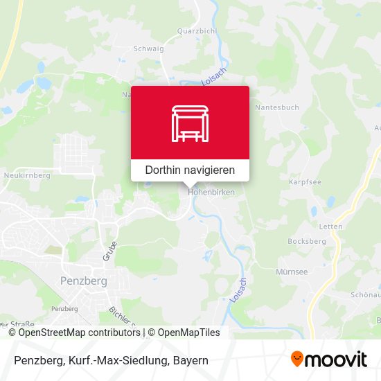 Penzberg, Kurf.-Max-Siedlung Karte