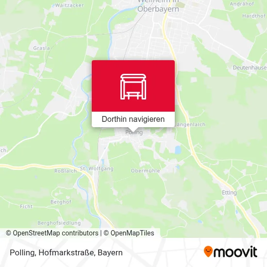 Polling, Hofmarkstraße Karte