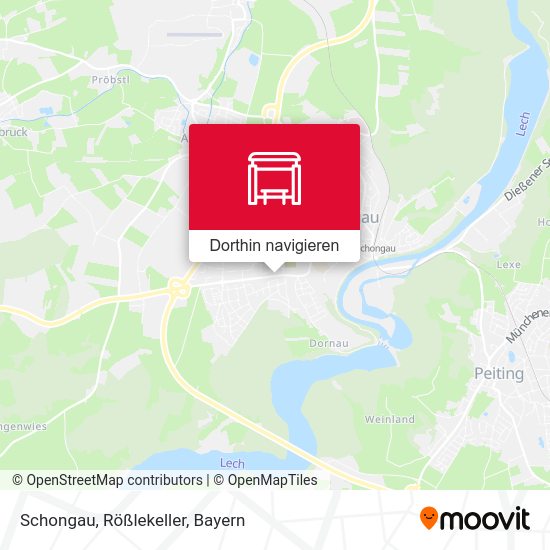 Schongau, Rößlekeller Karte
