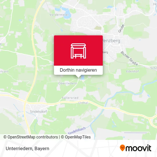 Unterriedern Karte