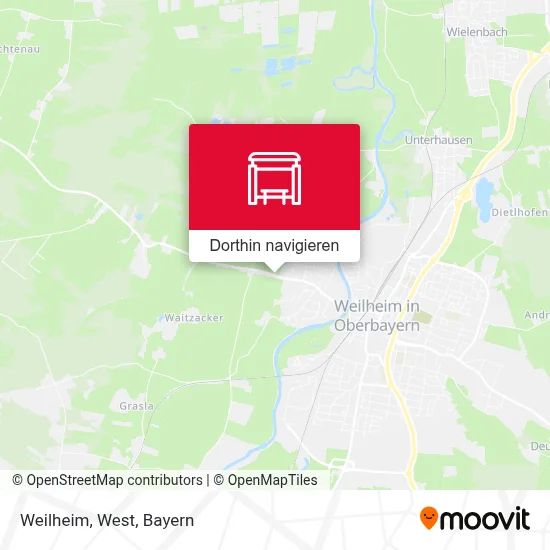 Weilheim, West Karte