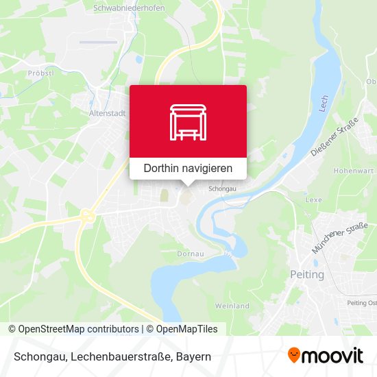 Schongau, Lechenbauerstraße Karte