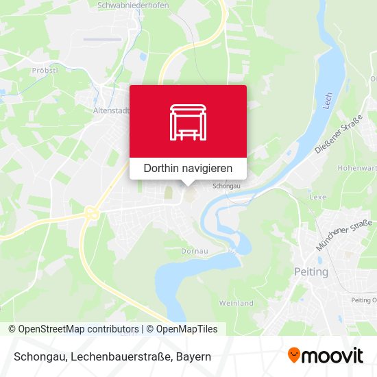 Schongau, Lechenbauerstraße Karte