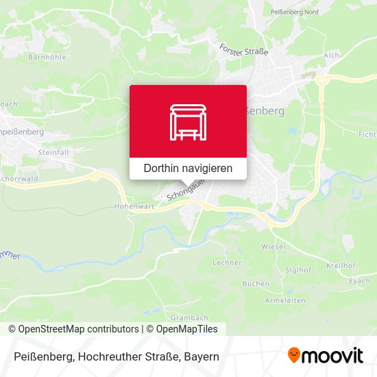 Peißenberg, Hochreuther Straße Karte
